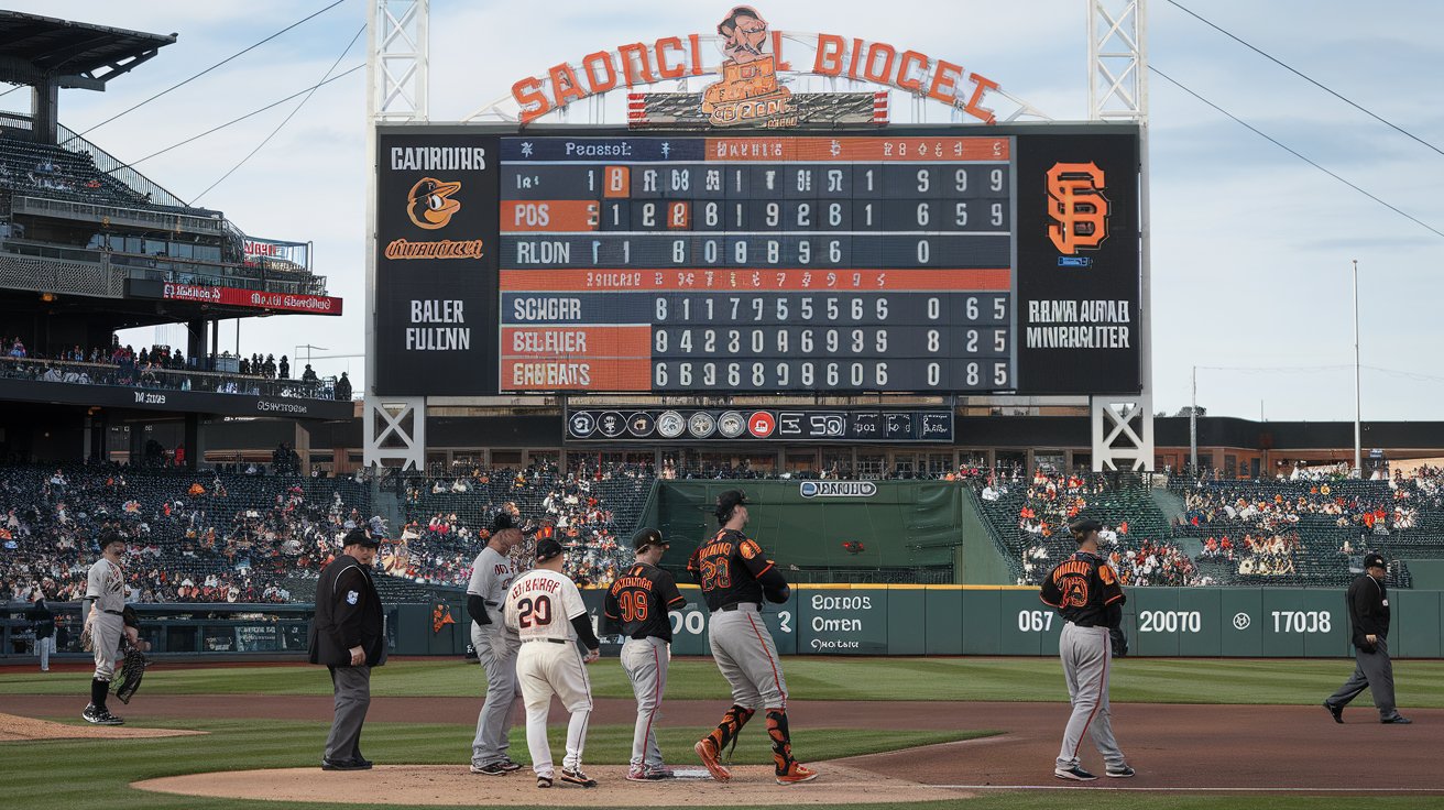 baltimore orioles vs san francisco giants match player stats