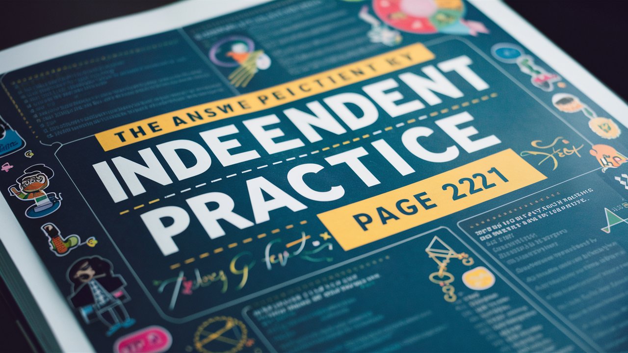 8.3 independent practice page 221 answer key